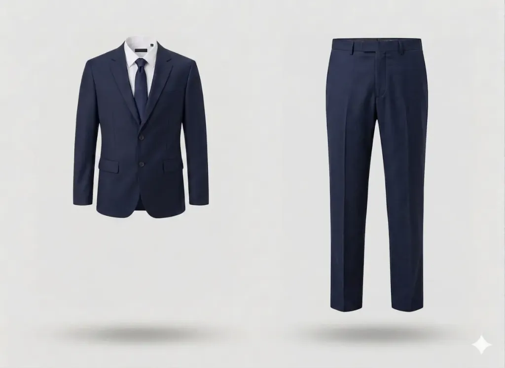 Executive 2-Piece Suit- Deep Navy (Deep Navy, S, Terry- Rayon, logo)