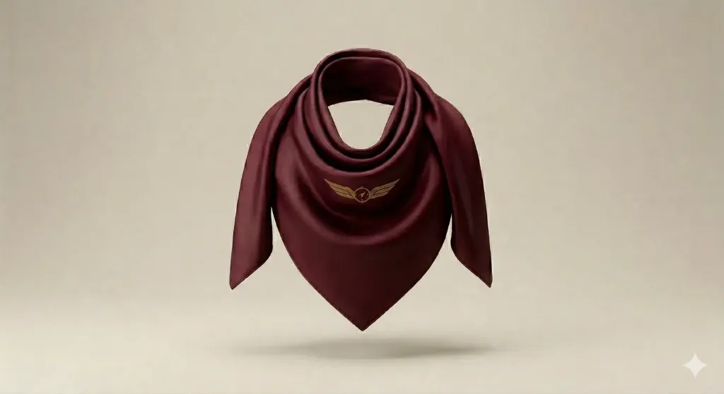 Executive Cabin Scarf — Wine Red