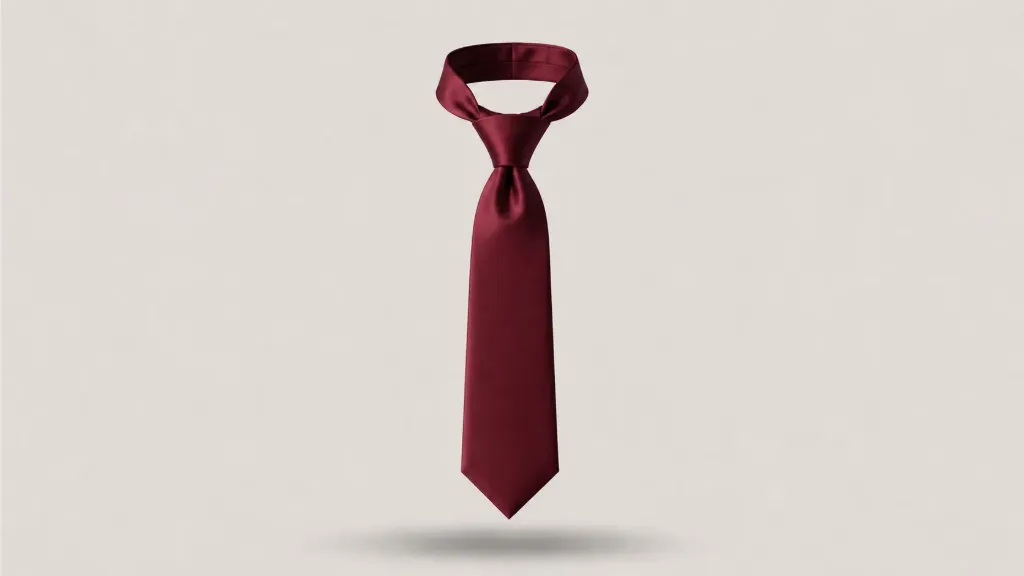 Premium Airline Tie — Burgundy