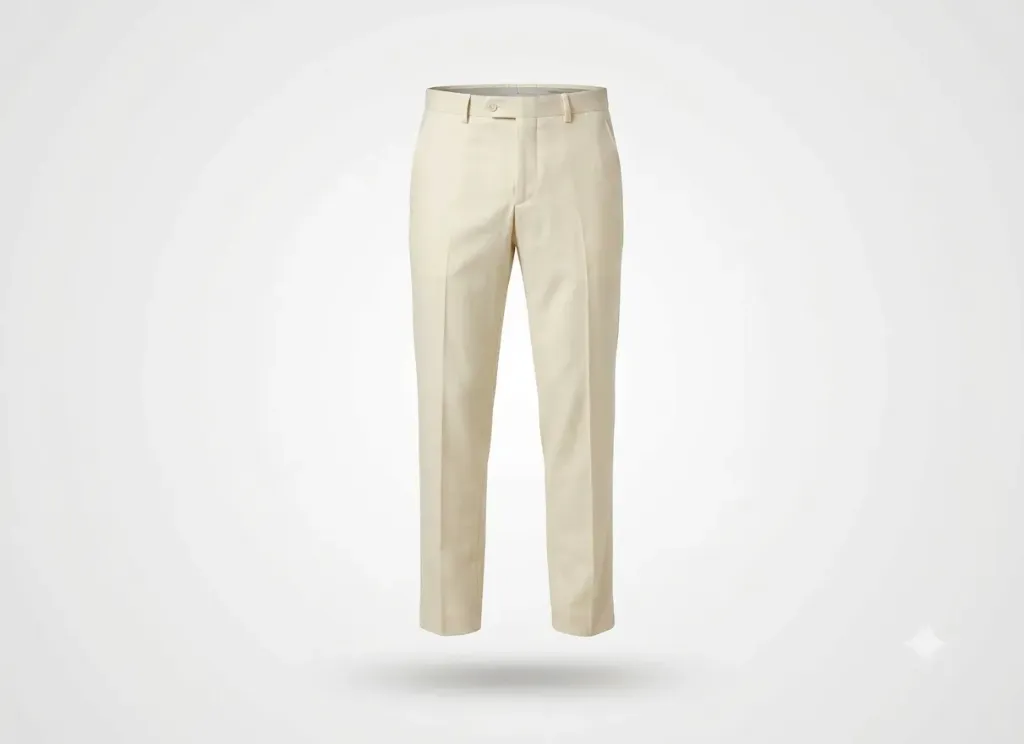 Reception Trousers – Tailored Comfort Fit (White, S, Terry- Rayon)
