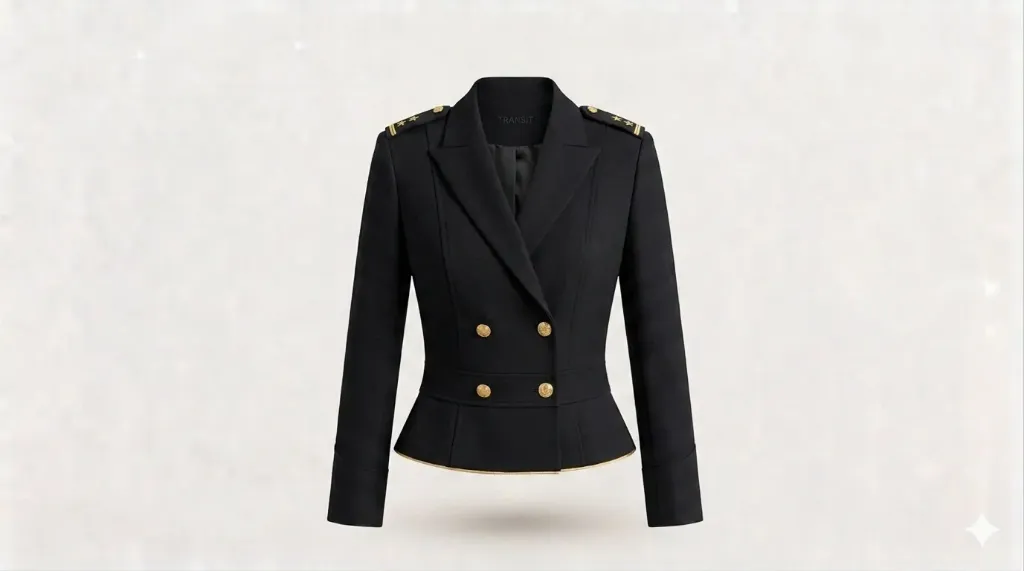 Airport Transit Jacket (S, Black, Terry- Rayon)