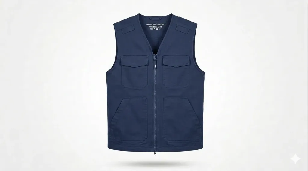 Cleaning Operations Vest – Functional Layer (Deep Navy, S)