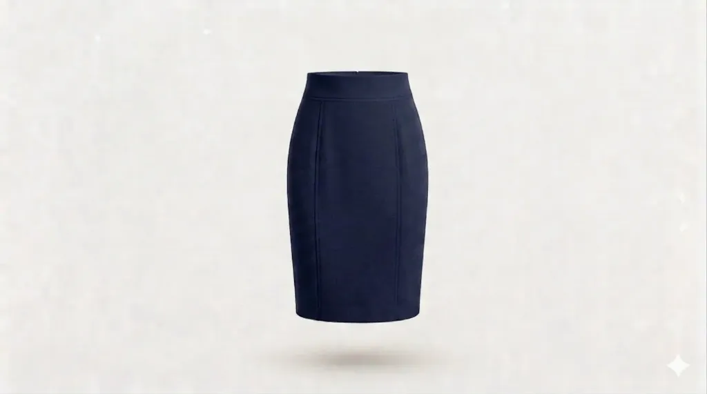 Airport Security Skirt (Deep Navy, S, Terry- Rayon)