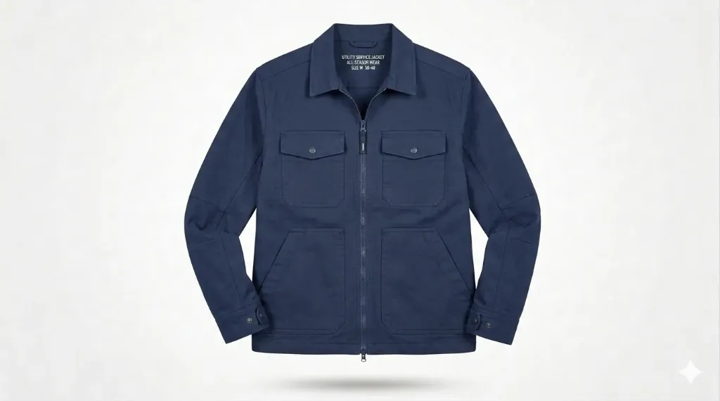 Utility Service Jacket – All Season Wear (Deep Navy, S)
