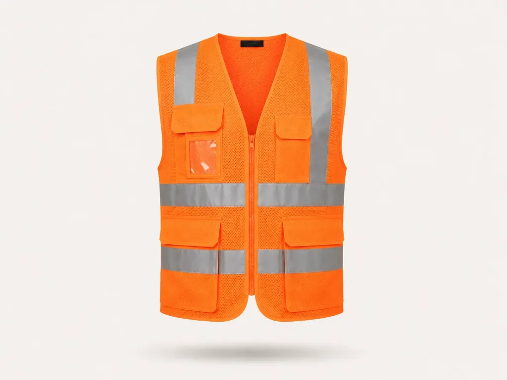 Airport Utility Vest (Reflective Orange, S)