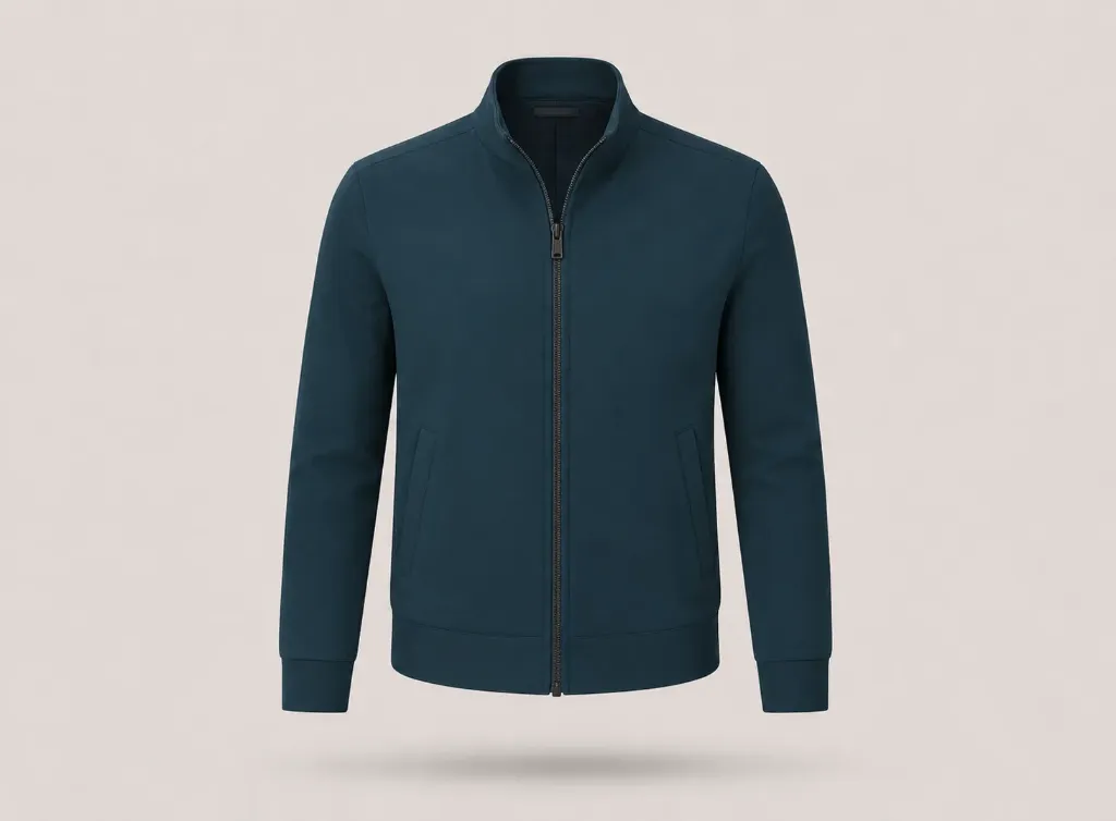 Premium Travel Jacket (Deep Navy, S, logo)