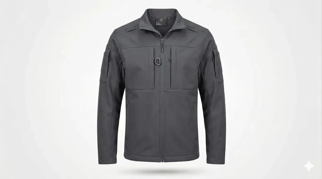 Industrial Security Jacket (Charcoal Grey, S, logo)