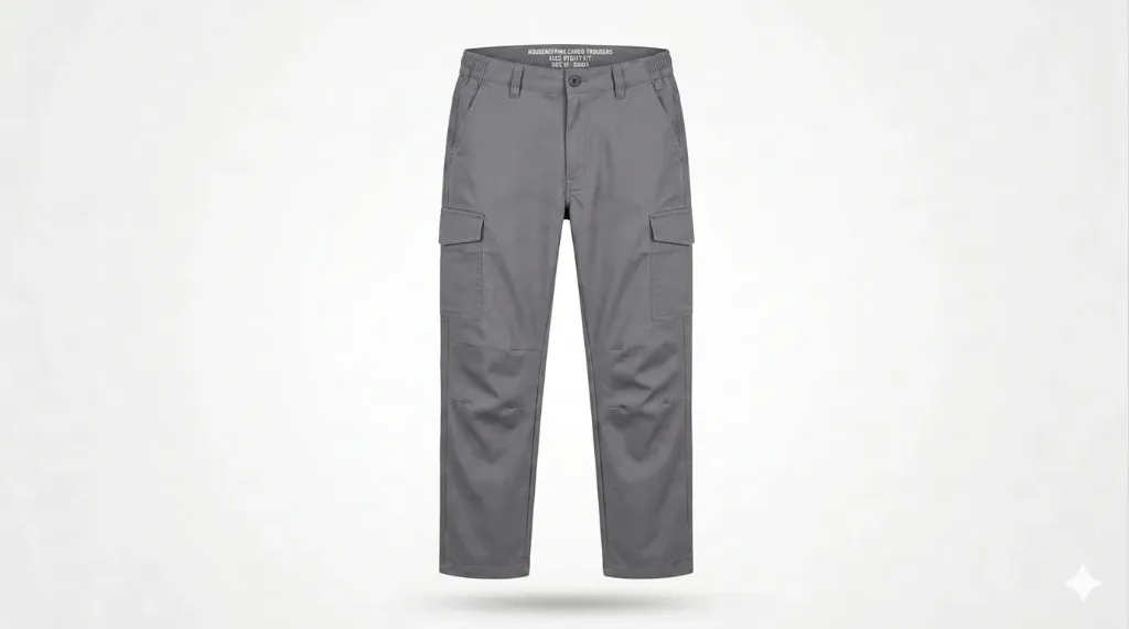 Housekeeping Cargo Trousers – Flex Utility Fit (Charcoal Grey, Custom)