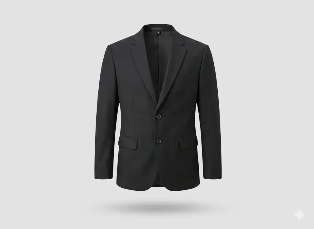 Hospitality Blazer – Executive Series (S, Black, Terry- Rayon, logo)